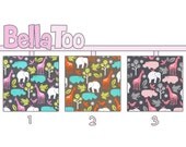 Crib Sheet - Toddler Bed Sheet - Elephants Giraffes Hippos Frogs Aqua Pink Red Gray - Zoology - Michael Miller - Custom Made By BellaToo