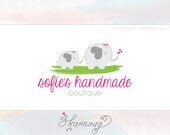 One of a kind, Custom, Premade, Boutique, Photography Logo, Elephant Logo