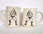 Old Fashioned Boxers, pair of mugs