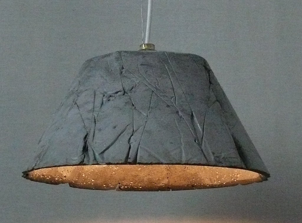 Concrete Pendant Light Catherina 30, Wrinkles
