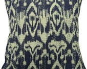 Free Shipping Handmade Kantha Embroidered White Cushion Cover Home Decor Decorative Throw Cotton Pillow Cover - PL5872