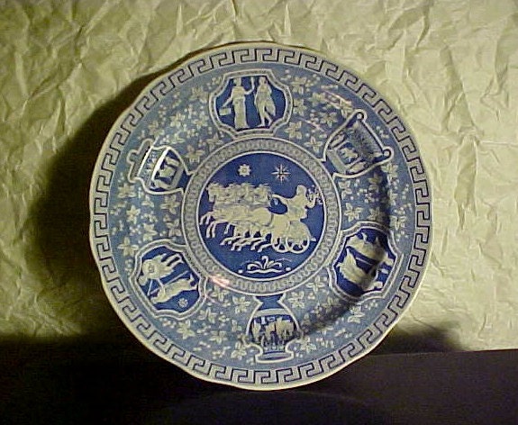 SPODE Blue Room Collection Plates - England - set of six  Blue and White.