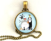10% SALE Necklace Japanese Cartoon Collection Totoro Spirited Away Miyazaki Art Pendant Gift