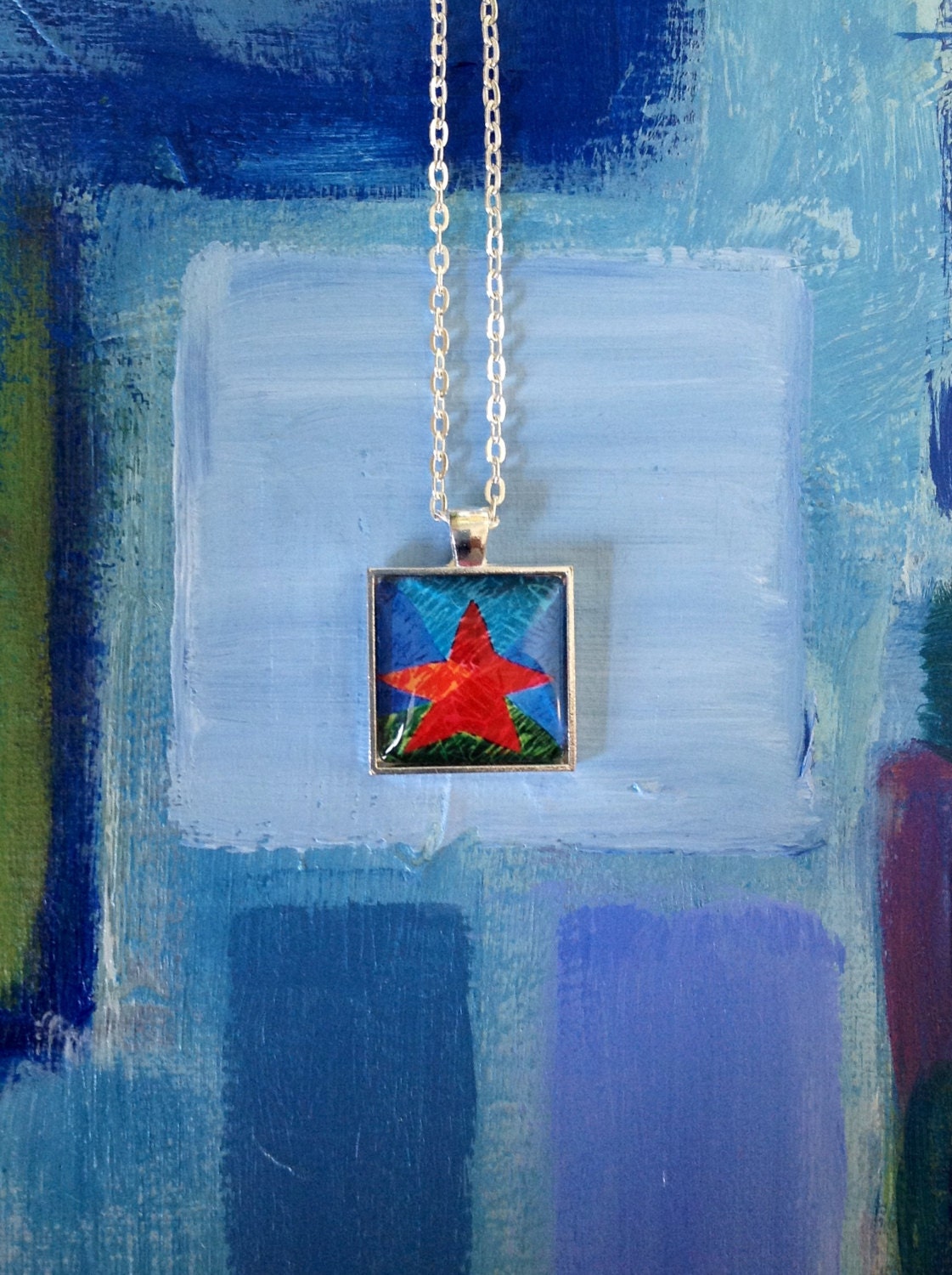 Starfish of the Sea Square Pendant