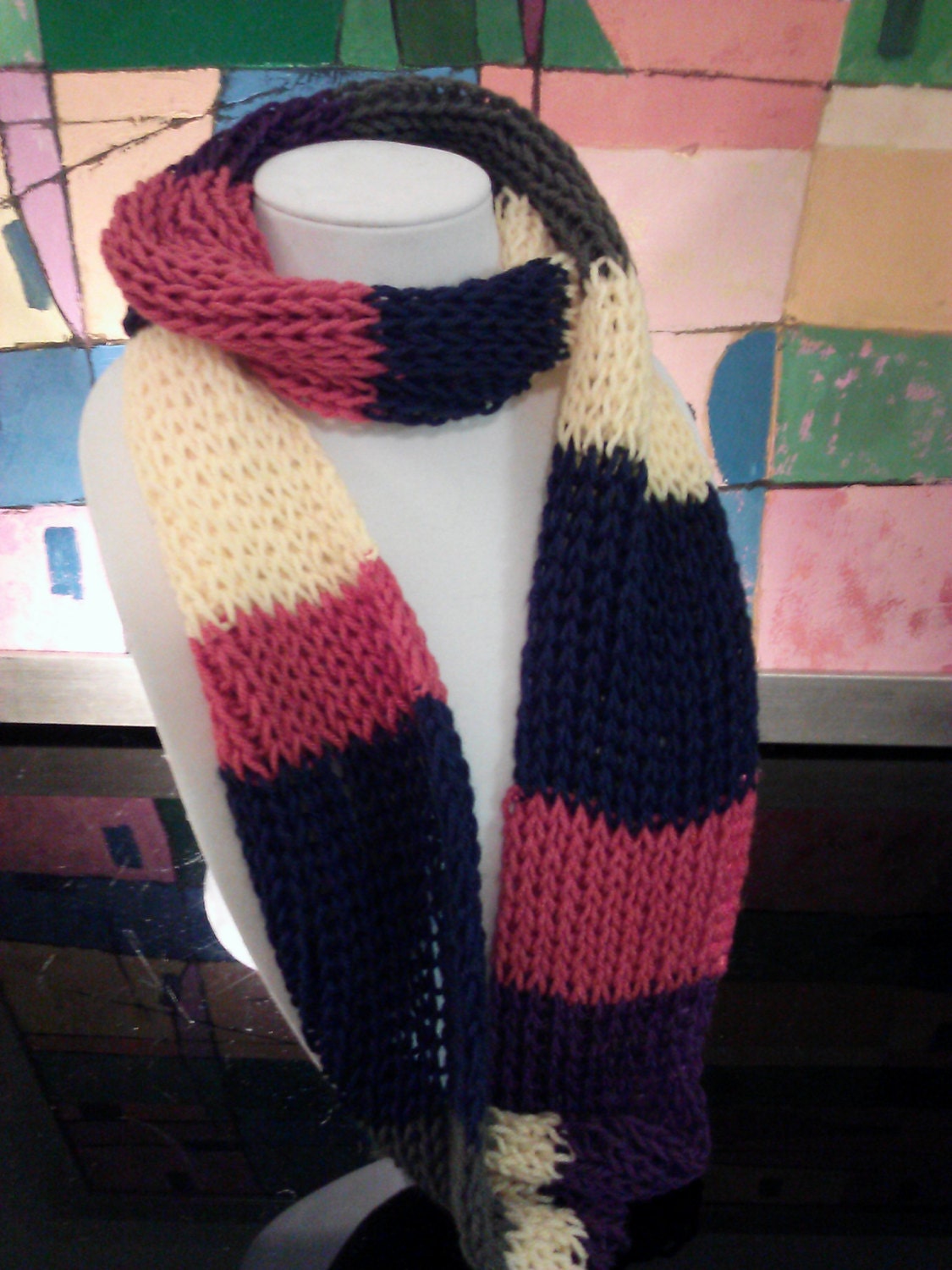 multi color infinity scarf