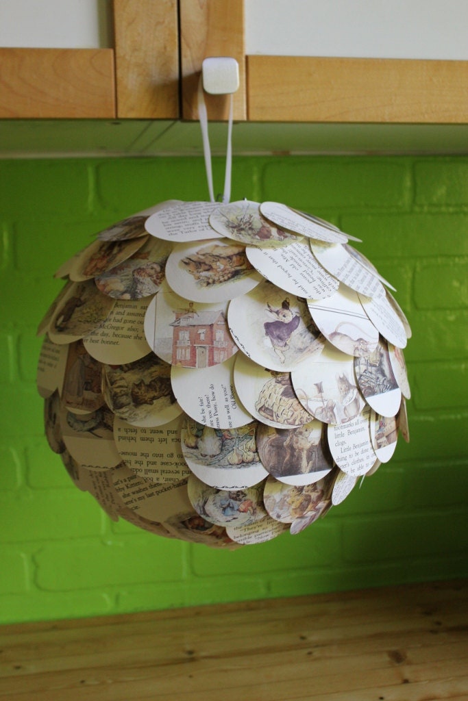 12" Peter Rabbit Hanging Paper Lantern - Shade only