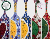 Hand-painted 24" Wooden Decorative Sorority Paddles  - Available in 6 sororities, 12 other prints