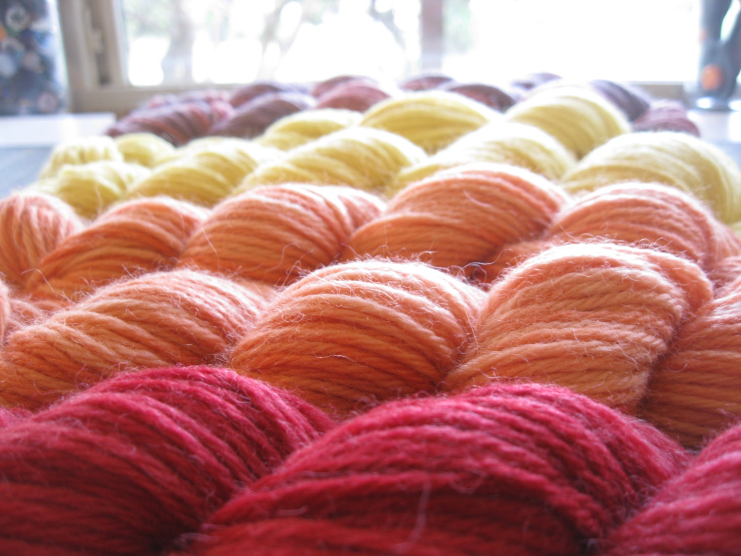 Nature Inspired. Raspberry. Hand Dyed. Wool. Yarn. Summer. Earth Day. Natural Dyes. Eco. Gift Ideas. Mothers Day.
