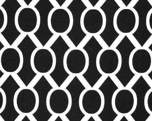 54 x 108 MODERN CURTAINS, Two Drapery Panels, Graphic Draperies, Premier Prints Sydney Black Cotton