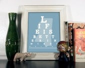 Mississippi Eye Chart, Life is Better in Mississippi, 8 x 10 Giclee Print BUY 2 GET 1 FREE