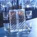 Scotch and Rye Decanters with Six Shot Glasses and Stand / Vintage Liquor Decanters / Vintage Barware