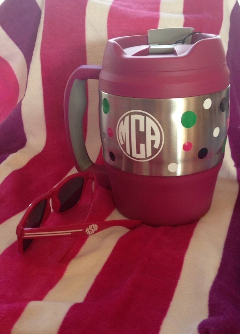 Personalized Custom Summer Break Kit, Bubba Keg, Sunglasses, Towel, Monogrammed
