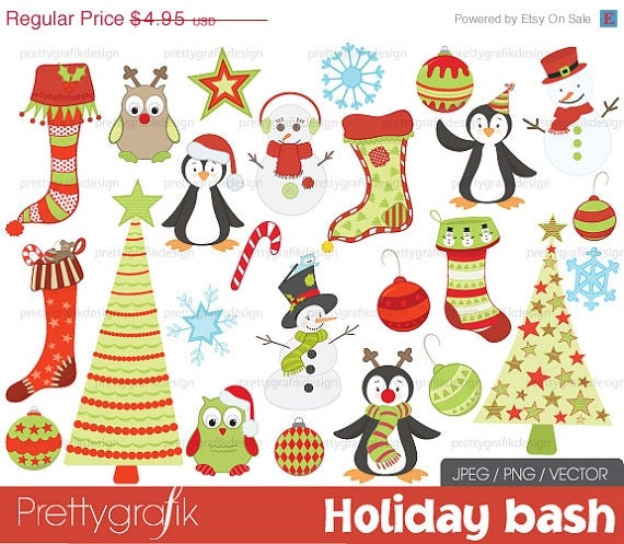 40% OFF holiday christmas clipart, commercial use, vector graphics, digital clip art, digital images - PGCLPK403 Il_170x135