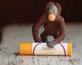 Banana Lip Balm - Handmade with Beeswax,Shea Butter,  Sweet Almond and Rosehip Oil