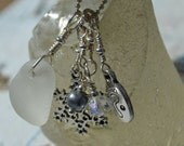 Summer Will Come, Seaglass Charm Necklace.