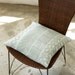 ON SALE A grey printed cushion cover, A primitive original design, printed on Linen