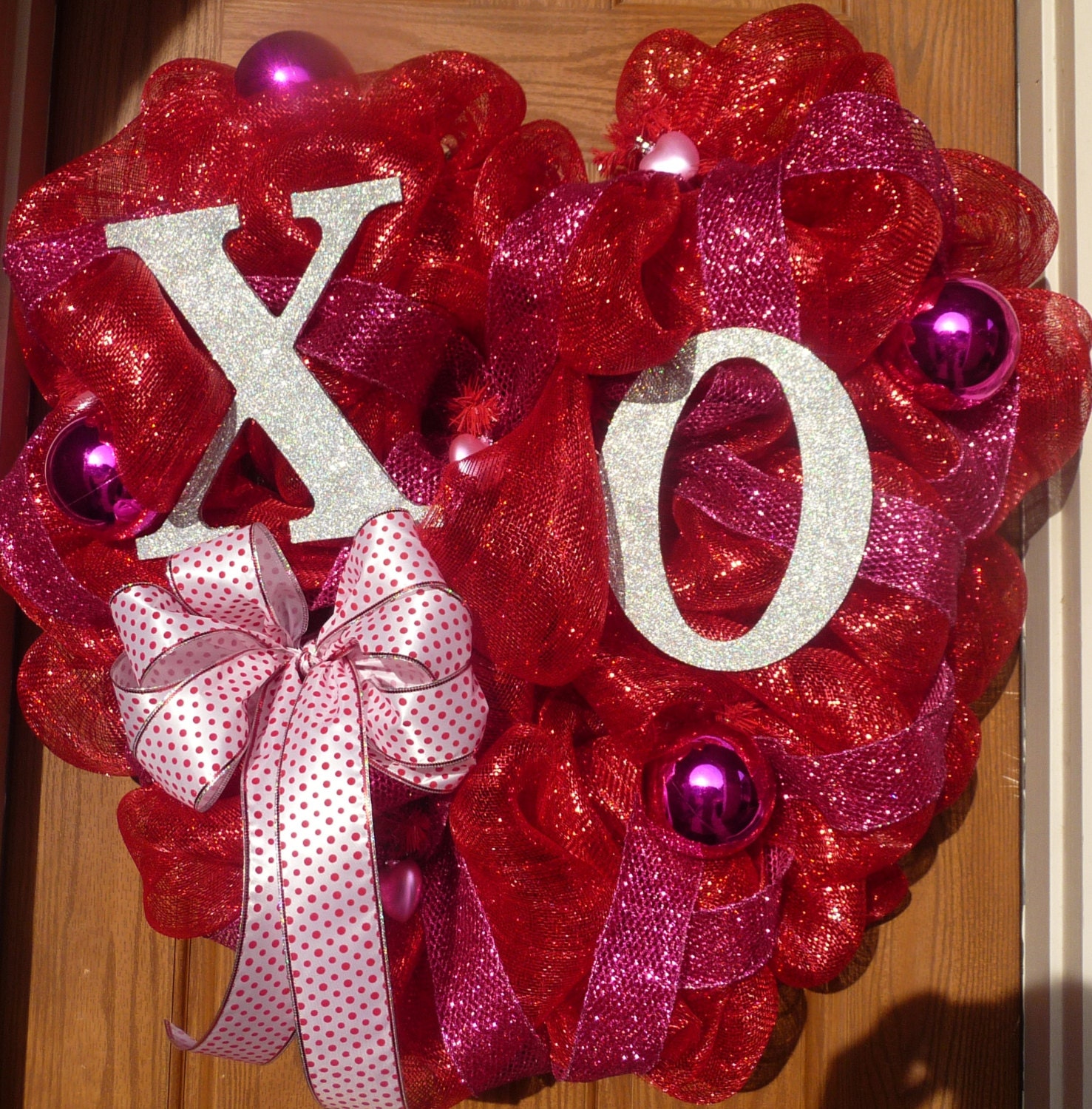 HUGE Heart Shaped Valentine Wreath