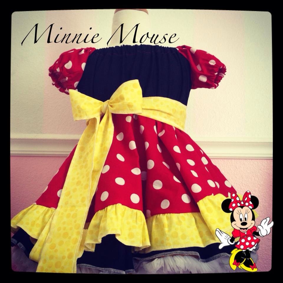 Minnie Mouse Inspired Girls Dress