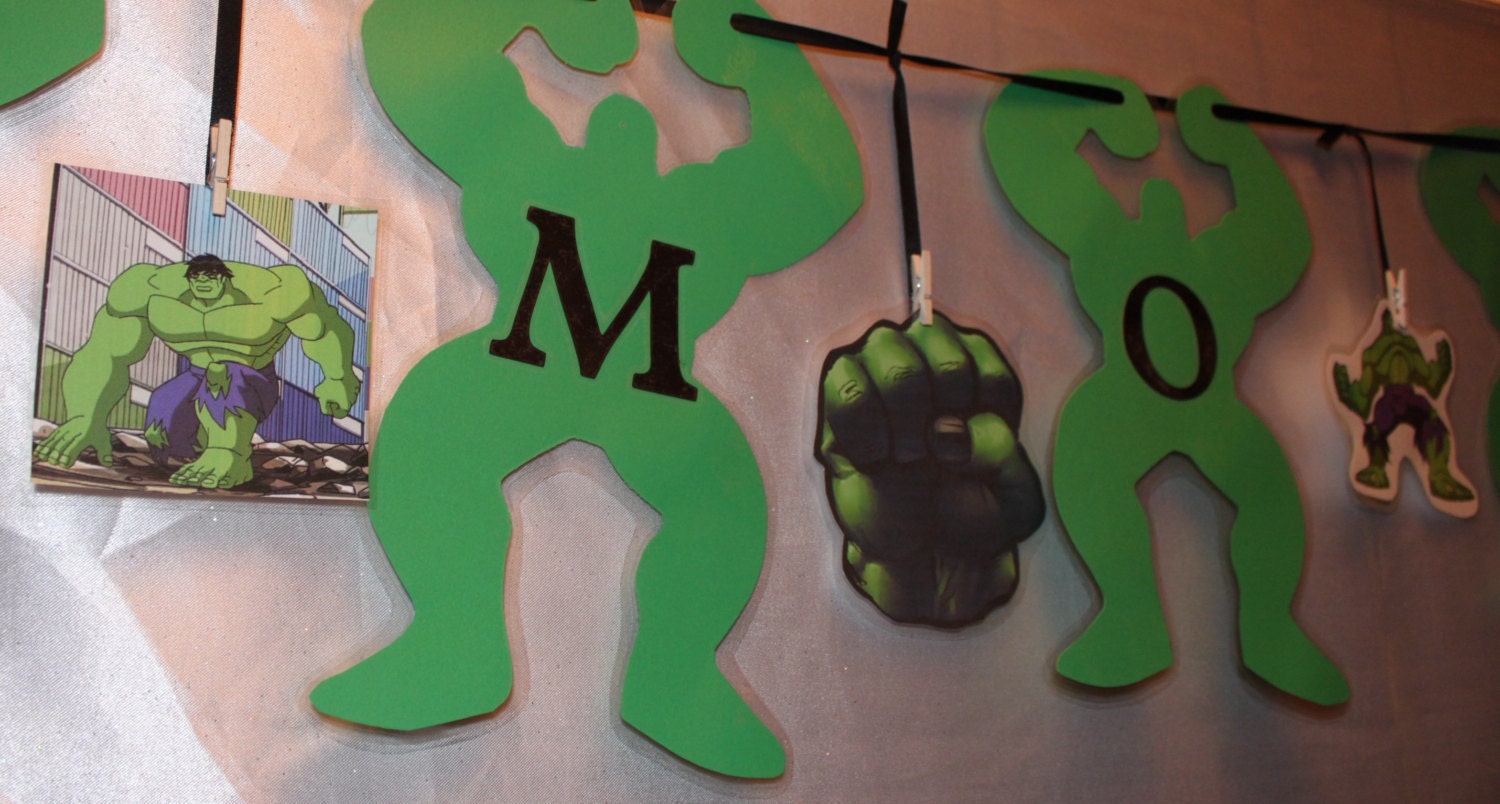 Hulk Inspired Banner Il_570xn