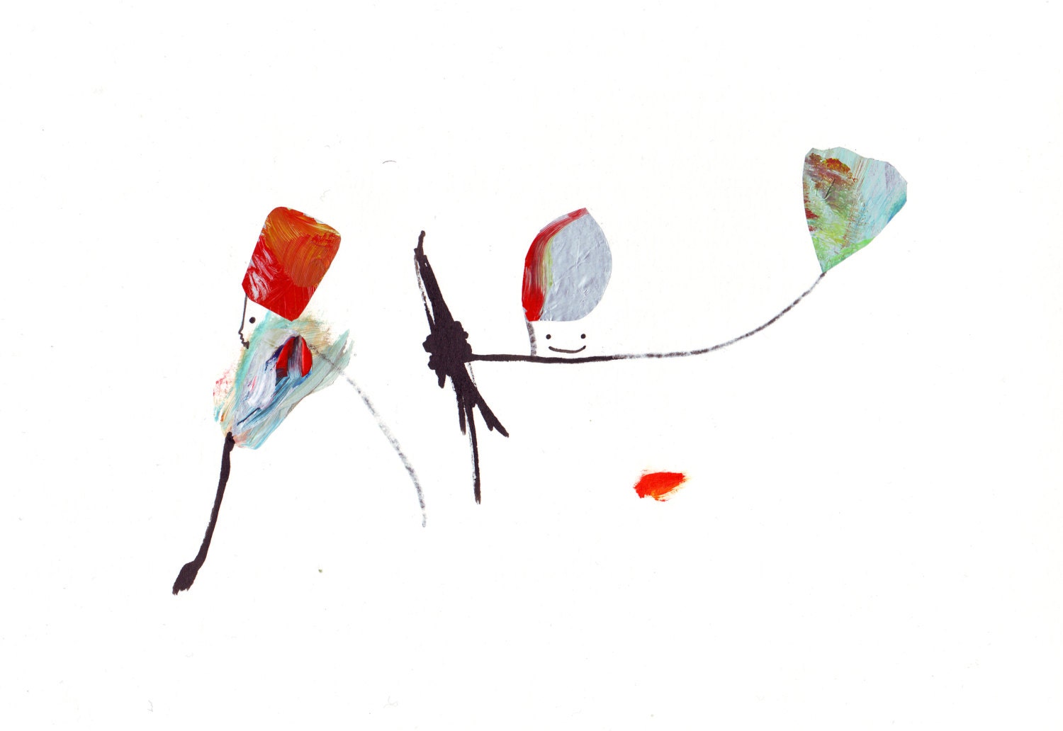 chipper -  art illustration paper handmade greeting card postcard print