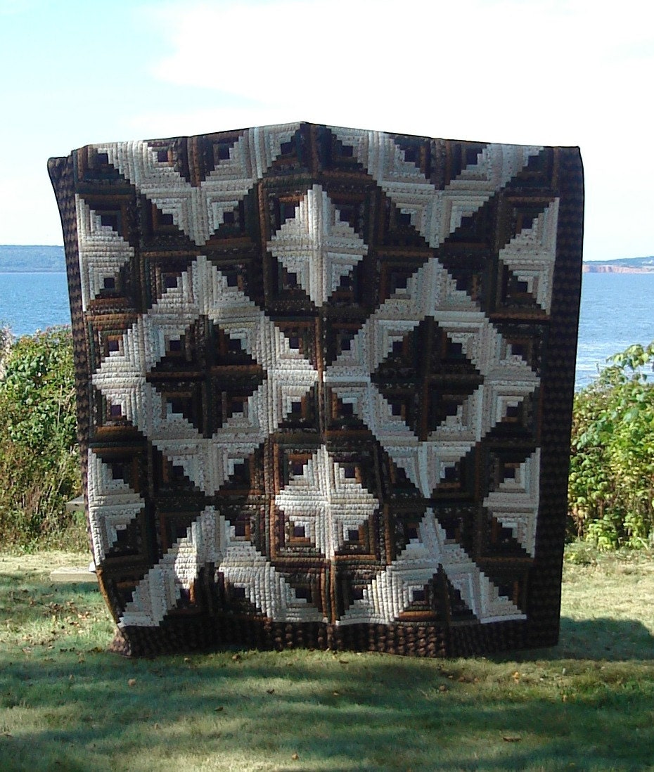Log Cabin Quilt - SALE Save 100 dollars off of listed price until June 30, 2013