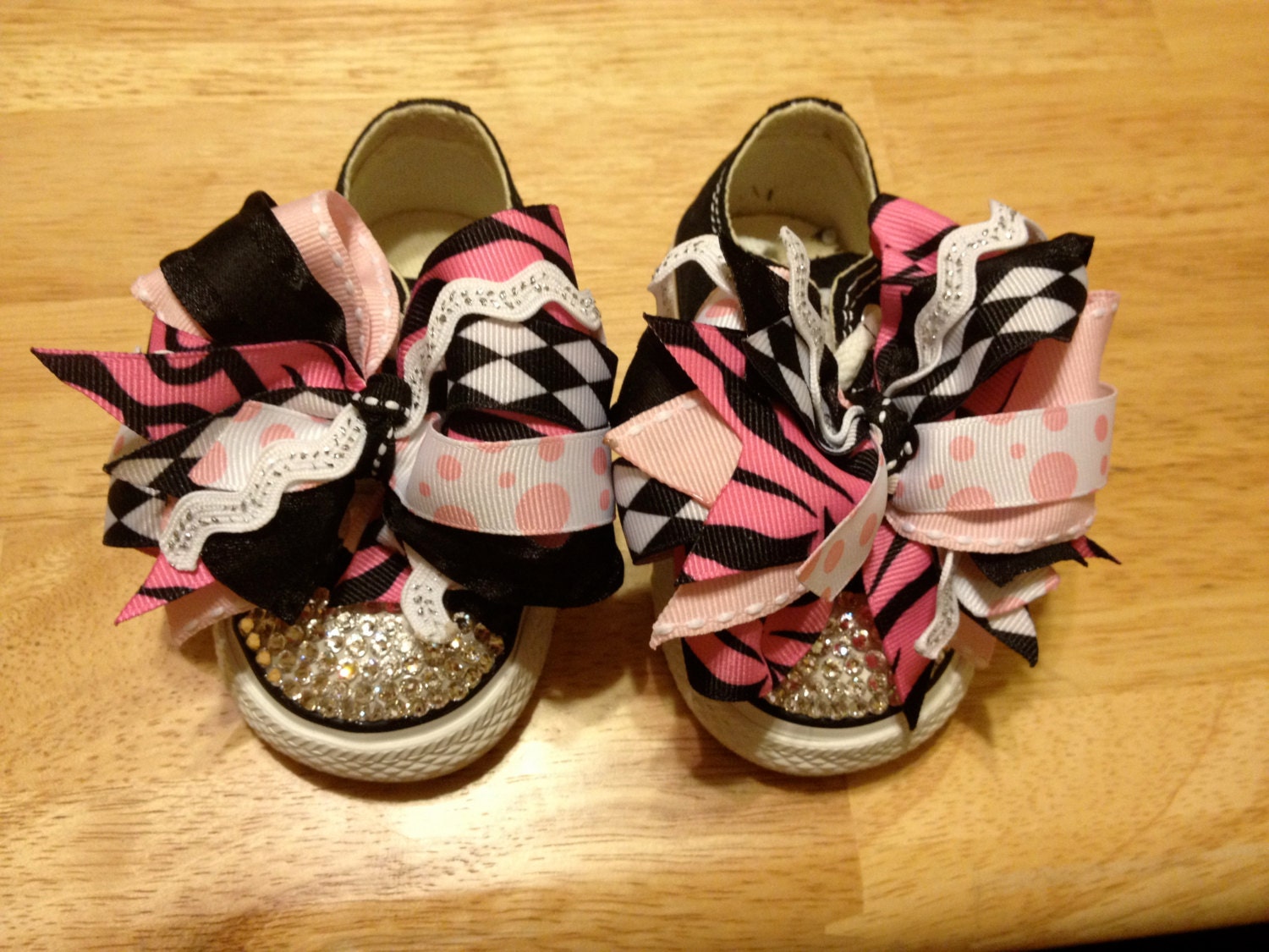 Blinged-Out Converse with Detachable Bows