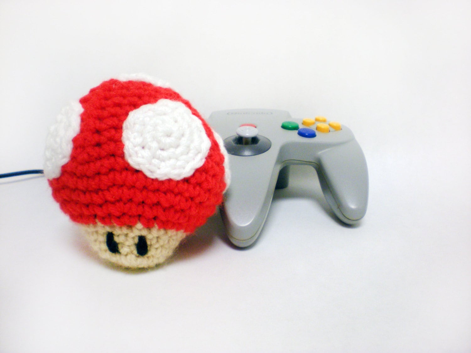 Super Mushroom Plush / Nintendo Toy / Crochet Mario Character