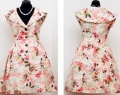 1950s party dress/ 50s prom dress/ sundress/ 50s bridesmaid dress/ tea party/ mad men dresses/ pinup dress/ rehearsal dinner MADE TO ORDER
