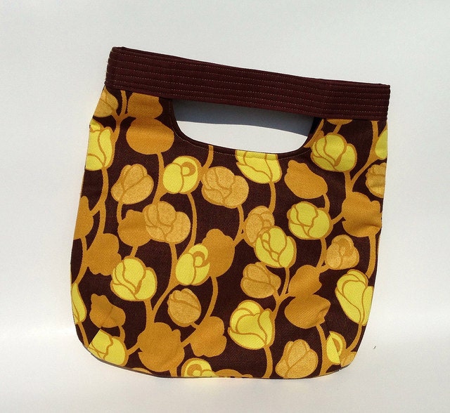 Summer Handbag Tote Fold Over Clutch Made From Japanese Import Fabric