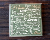 12"x12" Mothers Day subway art board