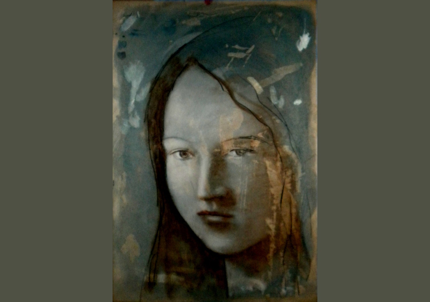 Face, Original painting OOAK - PBeneforti
