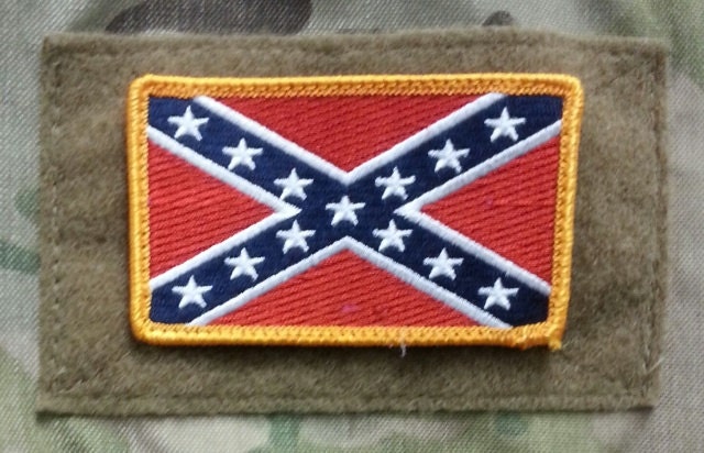 Tactical Military REBEL Flag velcro Patch full color