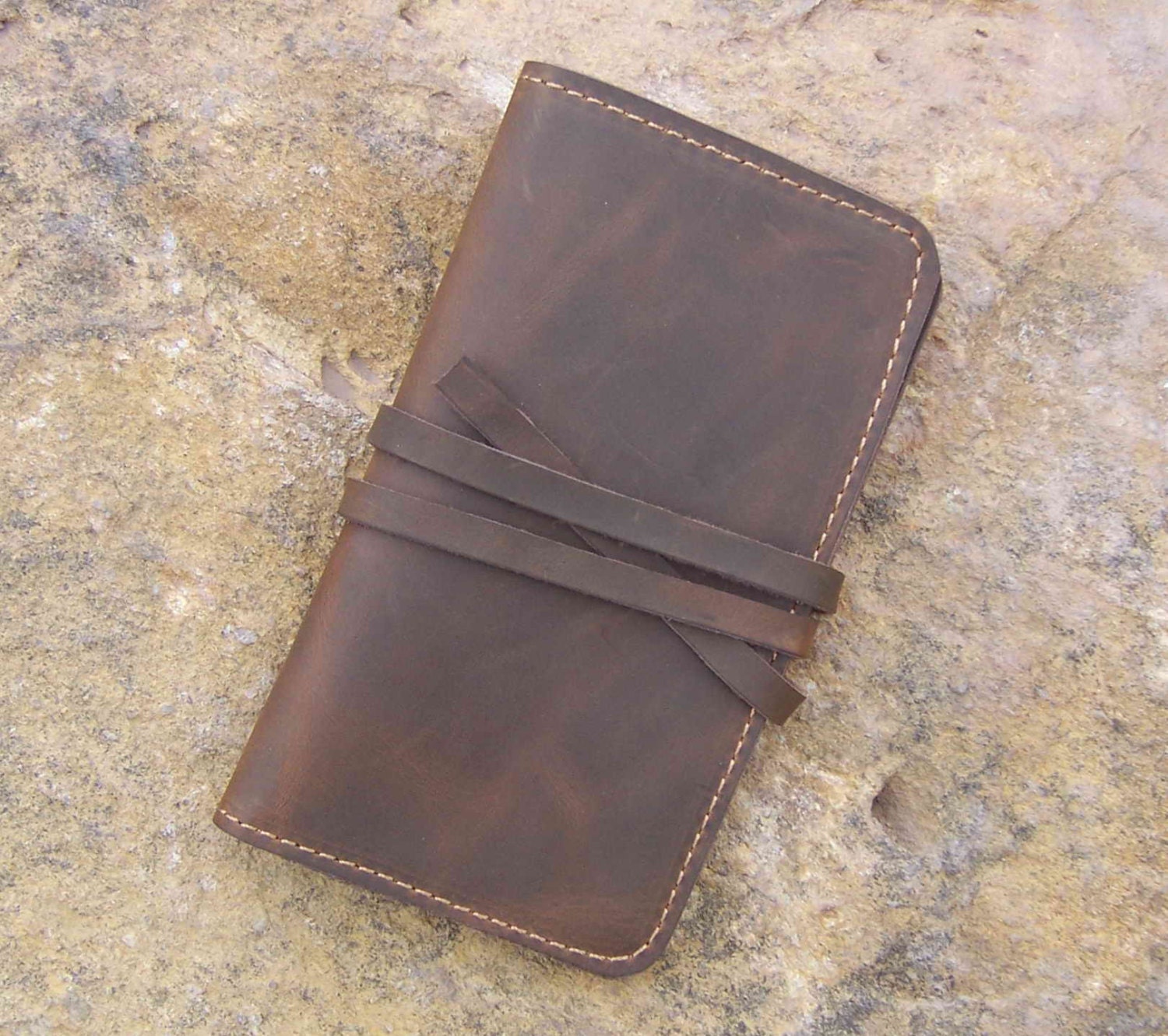 Matt Brown Leather iPhone 5 Sleeve, iPhone Case, Card Holder, iPhone Cover, iPhone Pouch, iPhone5 Case, iPhone 4s Case Handmade 005