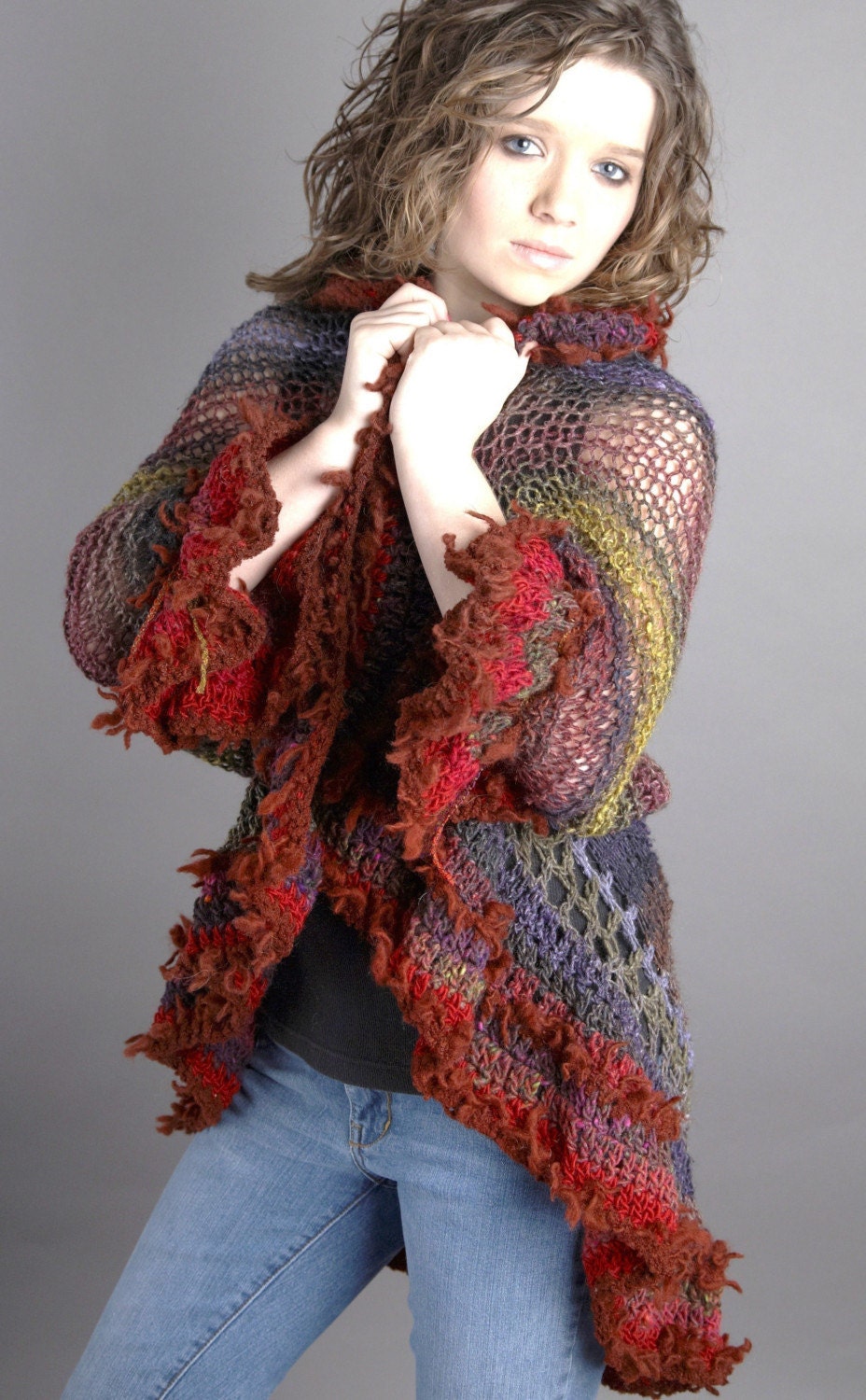 Ruffled Lacy Shrug Pattern
