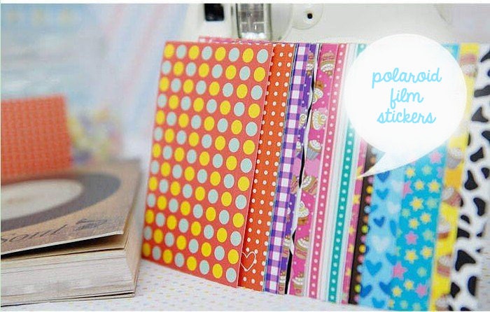 Polaroid Film Stickers . Photo Border . Deco Stickers 
