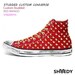 Studded Custom Converse - RED MANGO