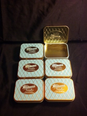 Empty Whitman Candy Tins 6 Pack - Altoid Style