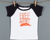 Baby Tshirt, Free Spirit Baby Tee, Cute Toddle Boho T Shirt, Girls Baby Tee, Great Baby Gift or First Birthday