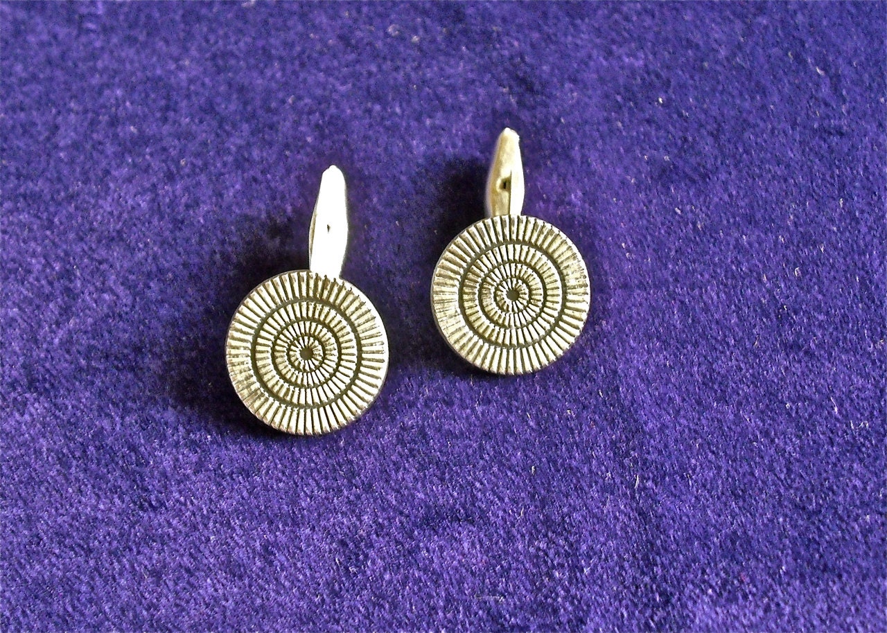 Vintage Sterling Silver Mod Cufflinks - 1960s Original - Very Mad Men