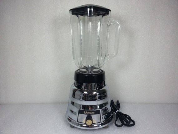 Vintage Osterizer - 2 Speed Chrome Beehive Blender Model 449