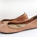 RESERVED FOR KATIE Blush pink rose gold ballerina flat shoes sparkle leather custom made bridal shoes
