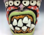 Monster alien face shot glass