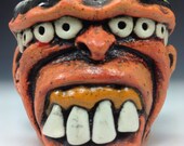 Monster alien face shot glass