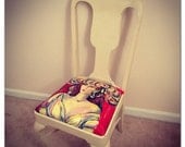 Art You Can Sit On-Custom Designed Vintage Chairs with Original Canvas Oil Painting Seats