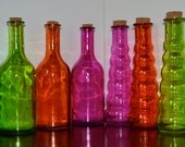 Blue Glass Incense Burning Bottle
