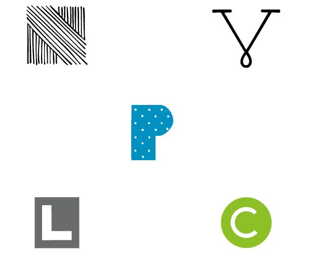 Ten Pack of Alphabet Postcards