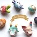 OOAK Personalized  Original Creation, Tiny Friends Brooch