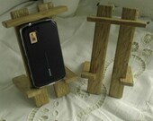 woodtec iPhone, iPad-Mini, iPod Touch, Smart Phone Hand Crafted Wooden Stand Oak laptop stand, ebook