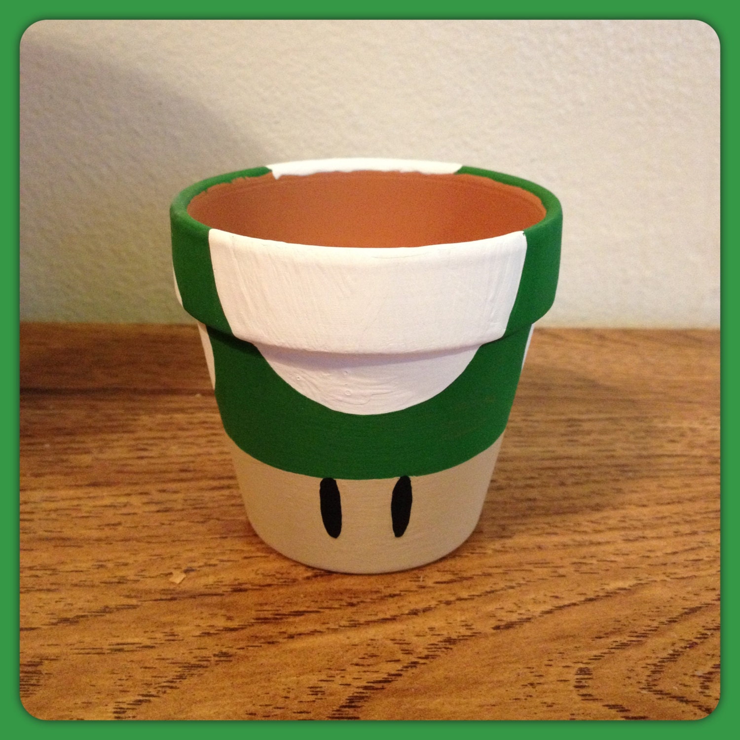 Super Mario Mushroom Planting Pot (Green)