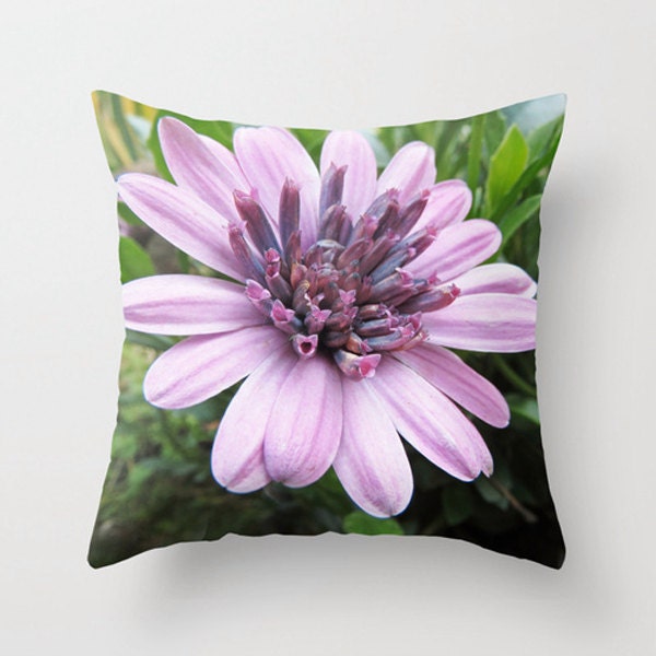 Purple. Pink. Pillow Cover. Flower. Spring. Home Decor. Original Art. Nature. Photo Pillow. Printed, Garden, Floral, Living Room, Pretty
